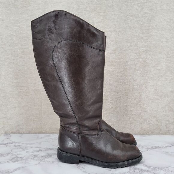 Blondo Canadian Knee High Brown Pull On Riding Boots Women's Size 7.5B - Picture 1 of 15